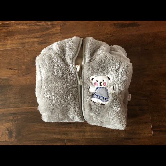Baby Bear Hooded Romper Pramsuit Onesie Jumpsuit - Picture 8 of 8